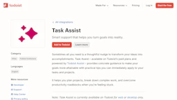 Todoist AI Assistant - AI Tool Profile and Logo Preview