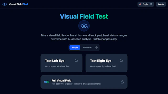 Visual Field Test - AI Tool Logo & Interface