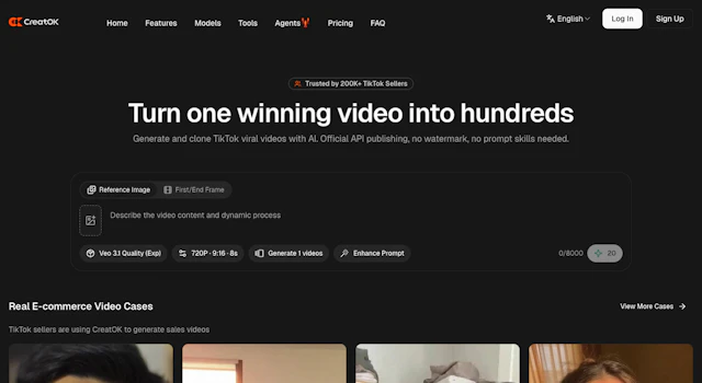 CreatOK - AI Tool Logo & Interface
