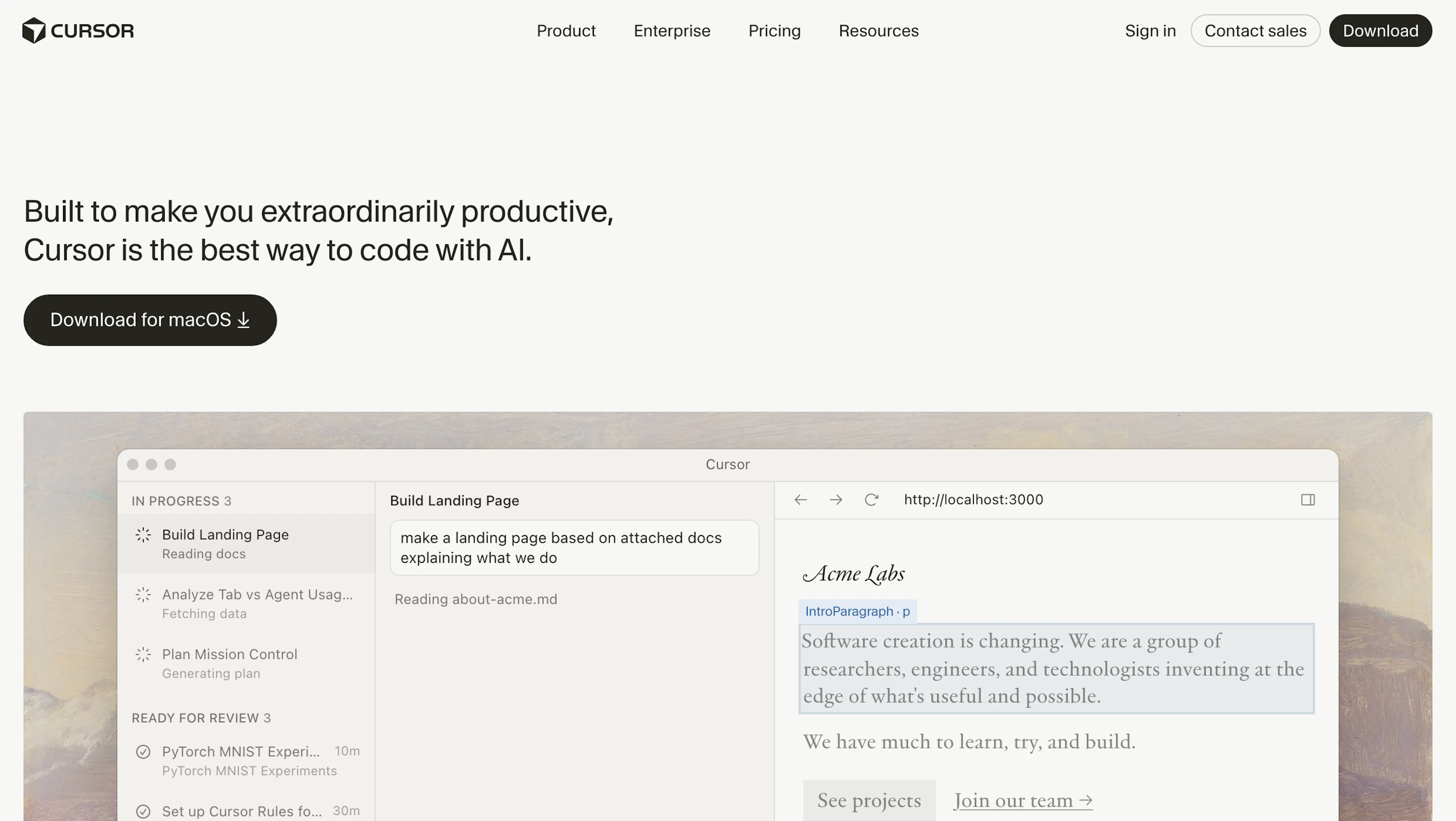 Cursor - AI Tool Features, UI & Interface Overview
