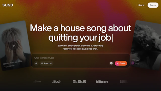 Suno - AI Tool Logo & Interface