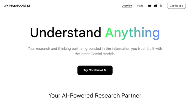 NotebookLM - AI Tool Logo & Interface