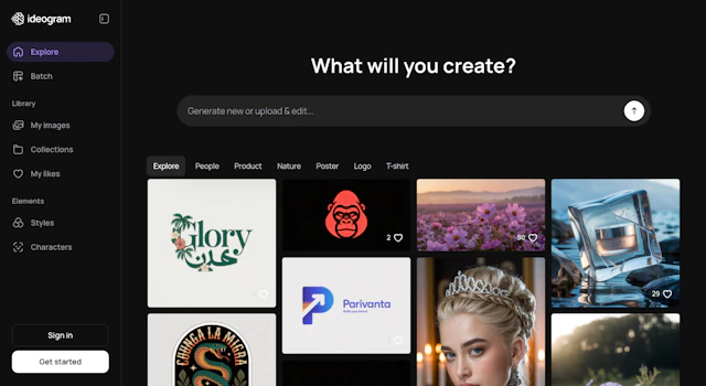 Ideogram 2.0 - AI Tool Logo & Interface