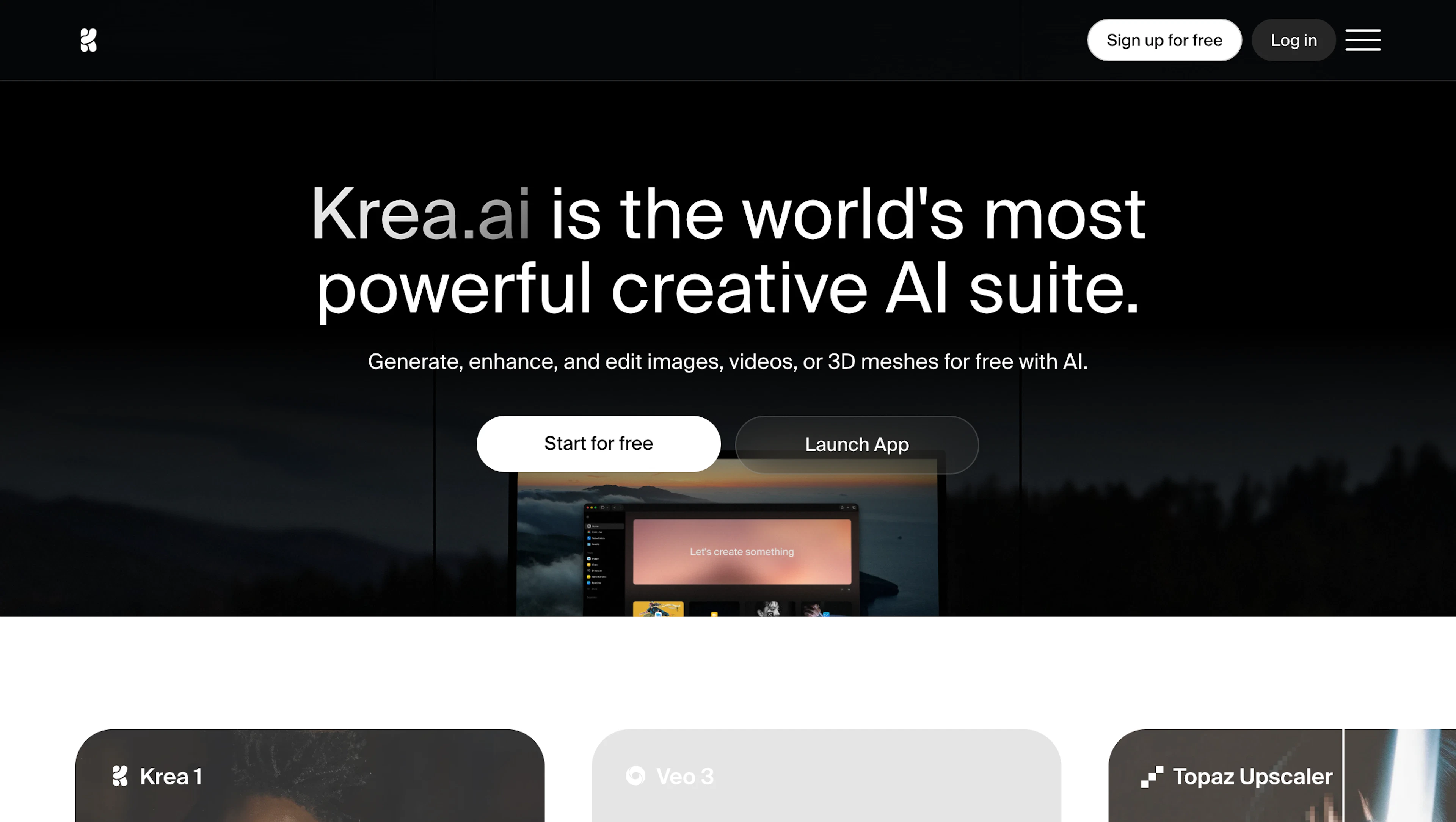 Krea AI - AI Tool Features, UI & Interface Overview