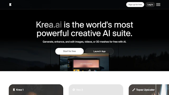 Krea AI - AI Tool Logo & Interface