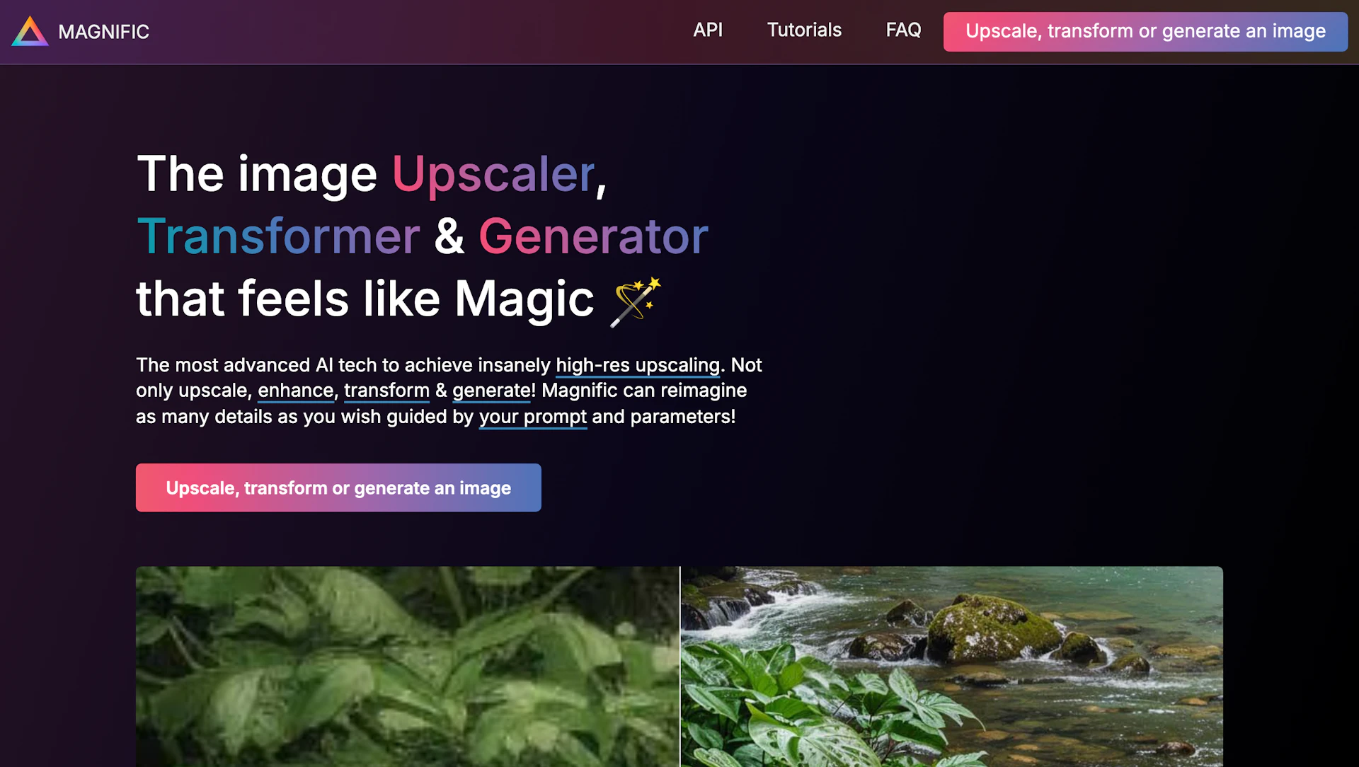 Magnific AI - AI Tool Features, UI & Interface Overview