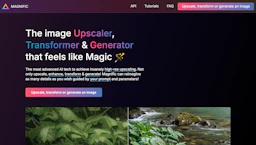Magnific AI - AI Tool Profile and Logo Preview