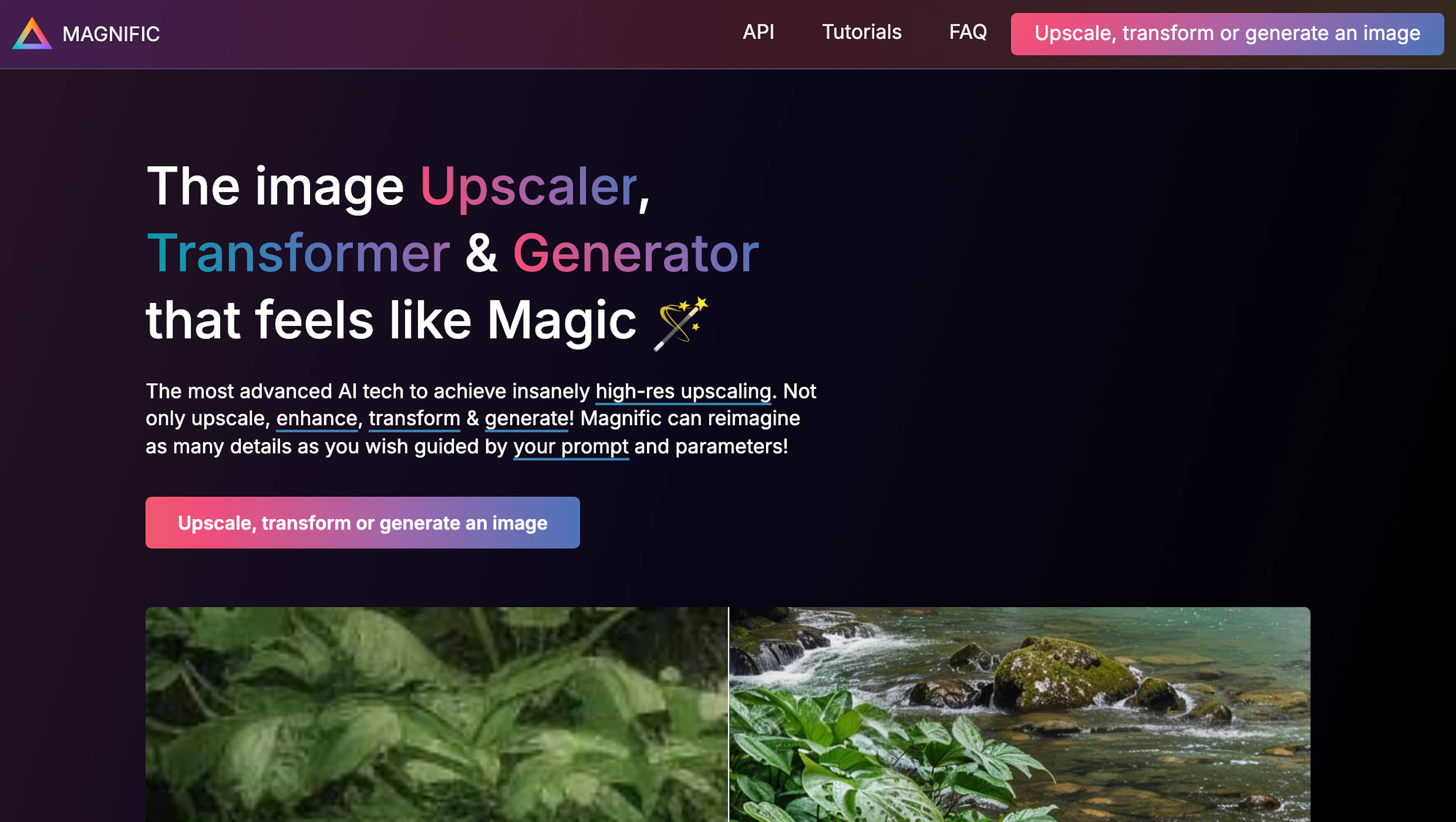 Magnific AI - AI Tool Features, UI & Interface Overview