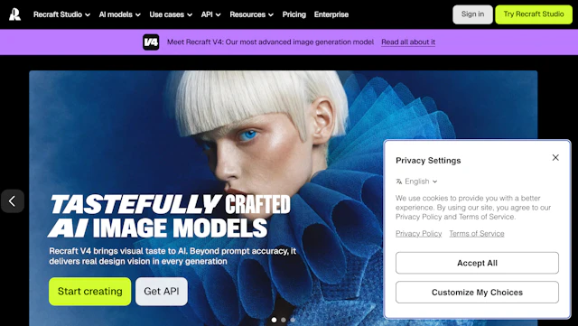 Recraft - AI Tool Logo & Interface
