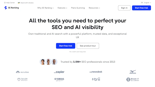 SE Ranking - AI Tool Logo & Interface