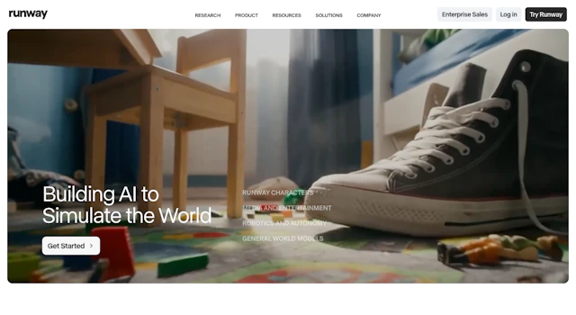 Runway - AI Tool Logo & Interface