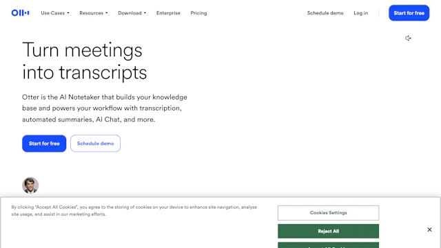Otter.ai - AI Tool Logo & Interface
