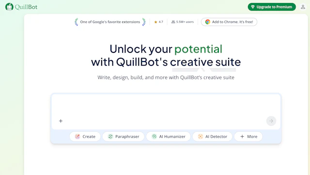 Quillbot - AI Tool Logo & Interface