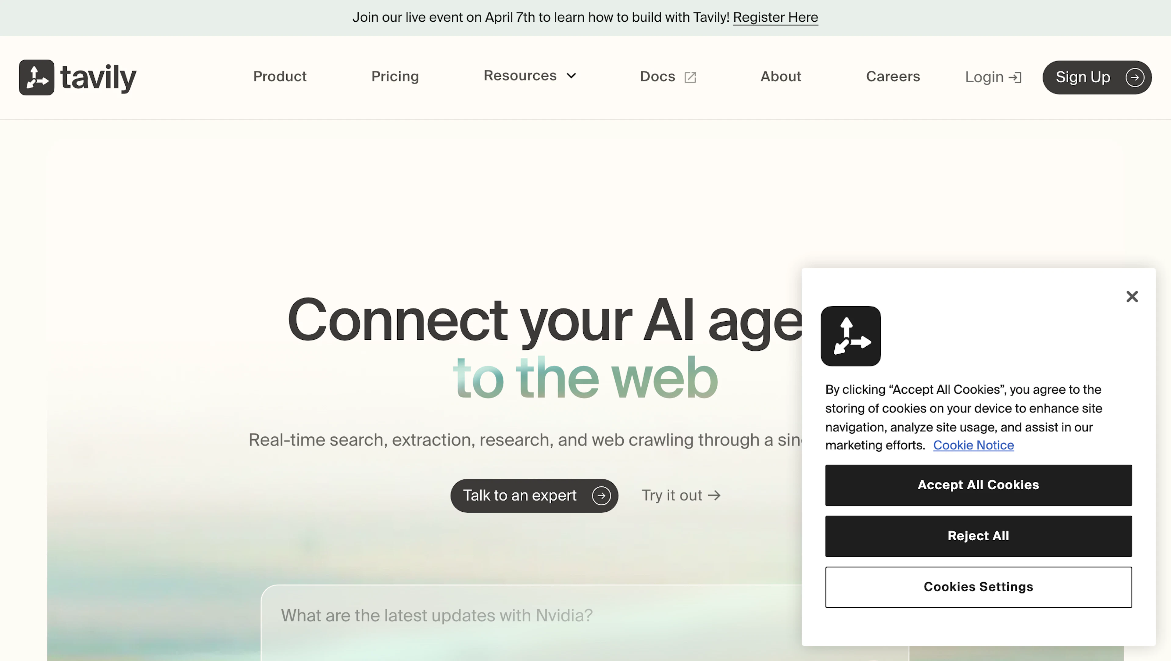 Tavily - AI Tool Features, UI & Interface Overview