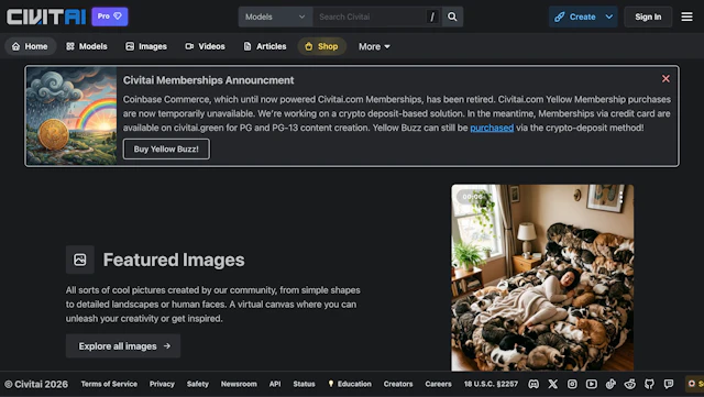 Civitai - AI Tool Logo & Interface