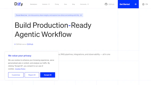 Dify - AI Tool Logo & Interface