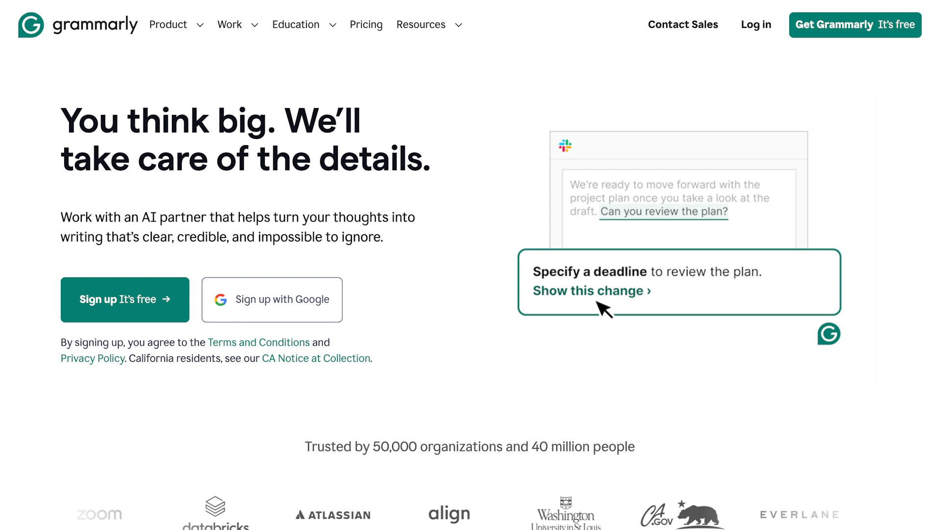 Grammarly - AI Tool Features, UI & Interface Overview