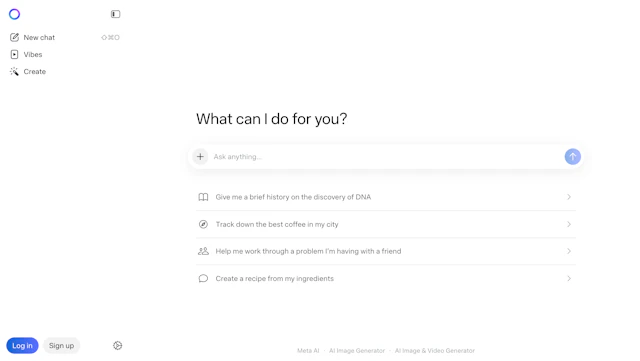 Meta AI - AI Tool Logo & Interface