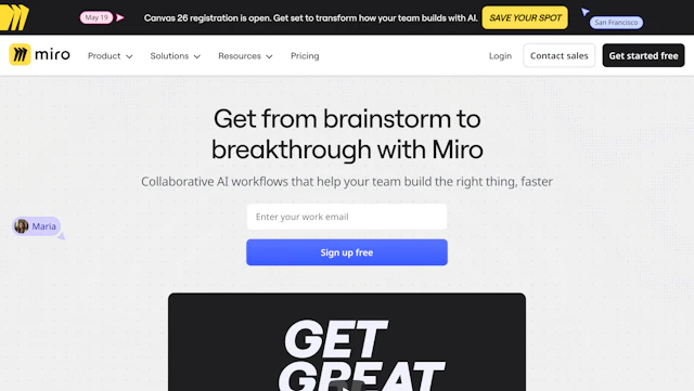 Miro - AI Tool Logo & Interface