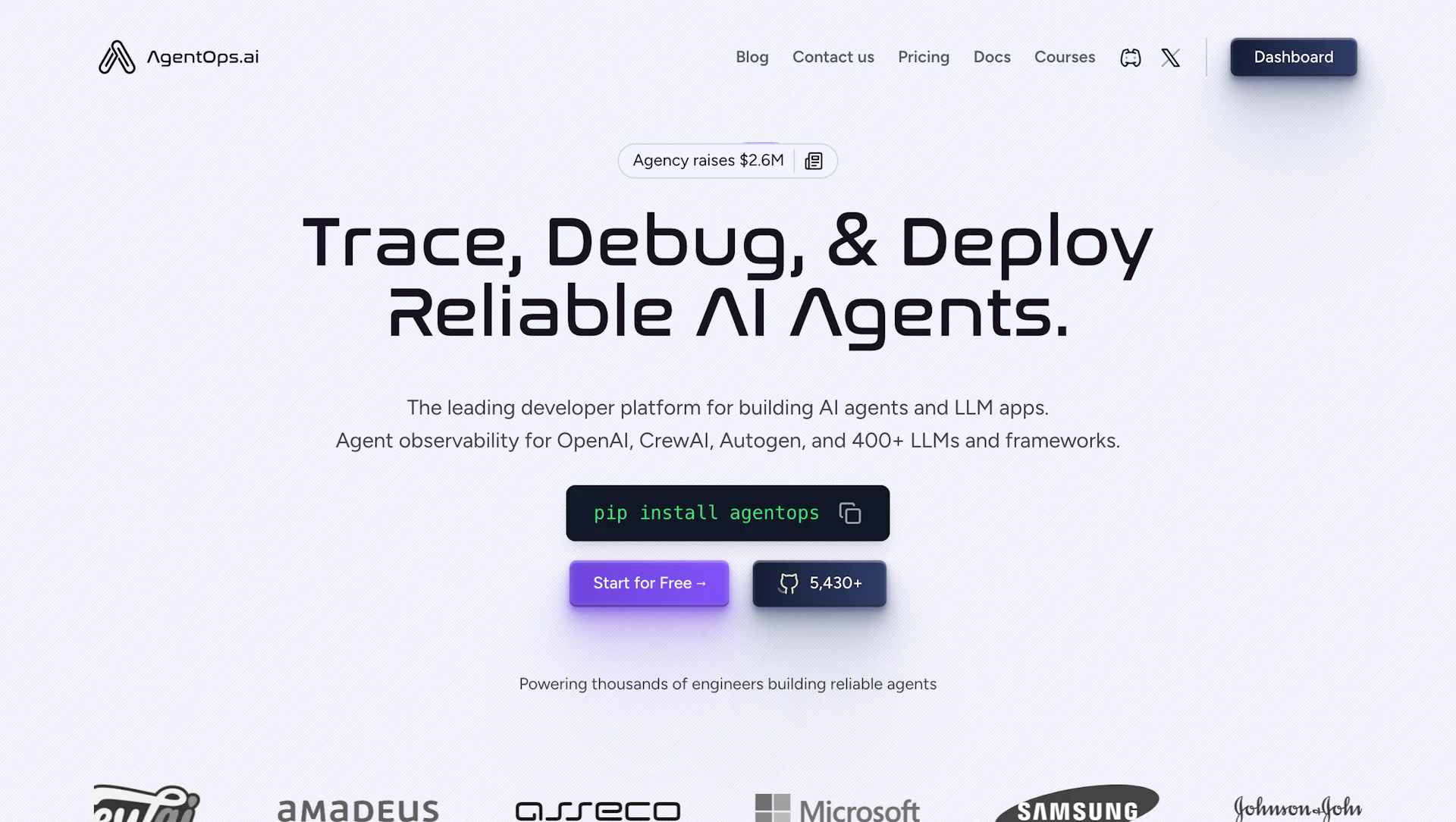 AgentOps - AI Tool Logo & Interface Preview