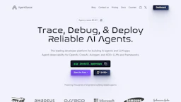 AgentOps - AI Tool Profile and Logo Preview