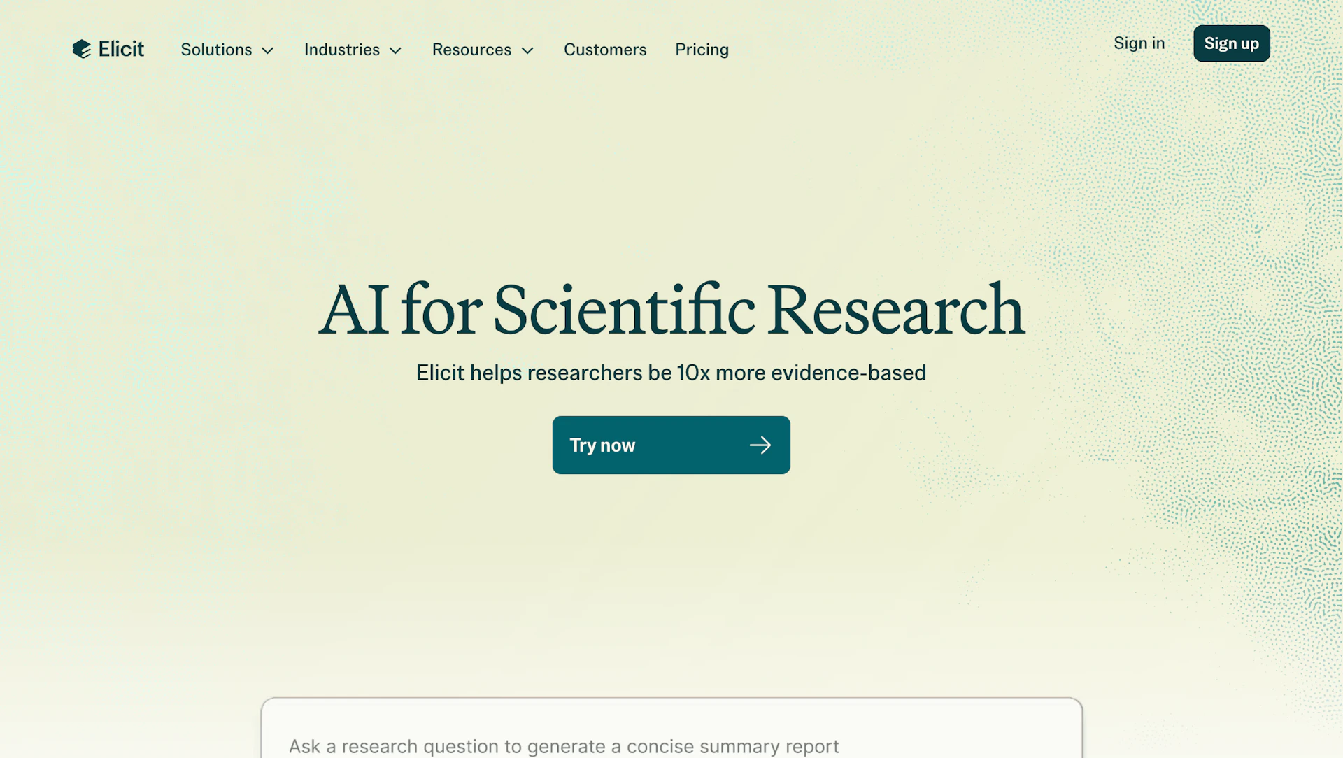 Elicit - AI Tool Logo & Interface Preview