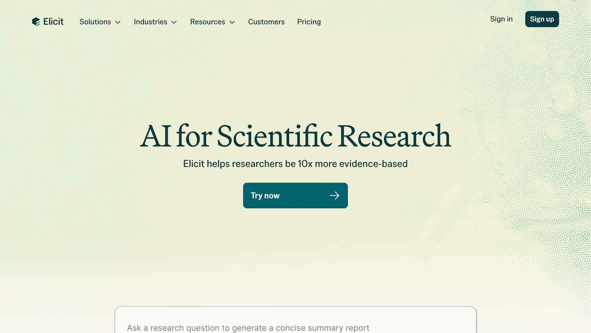 Elicit - AI Tool Features, UI & Interface Overview