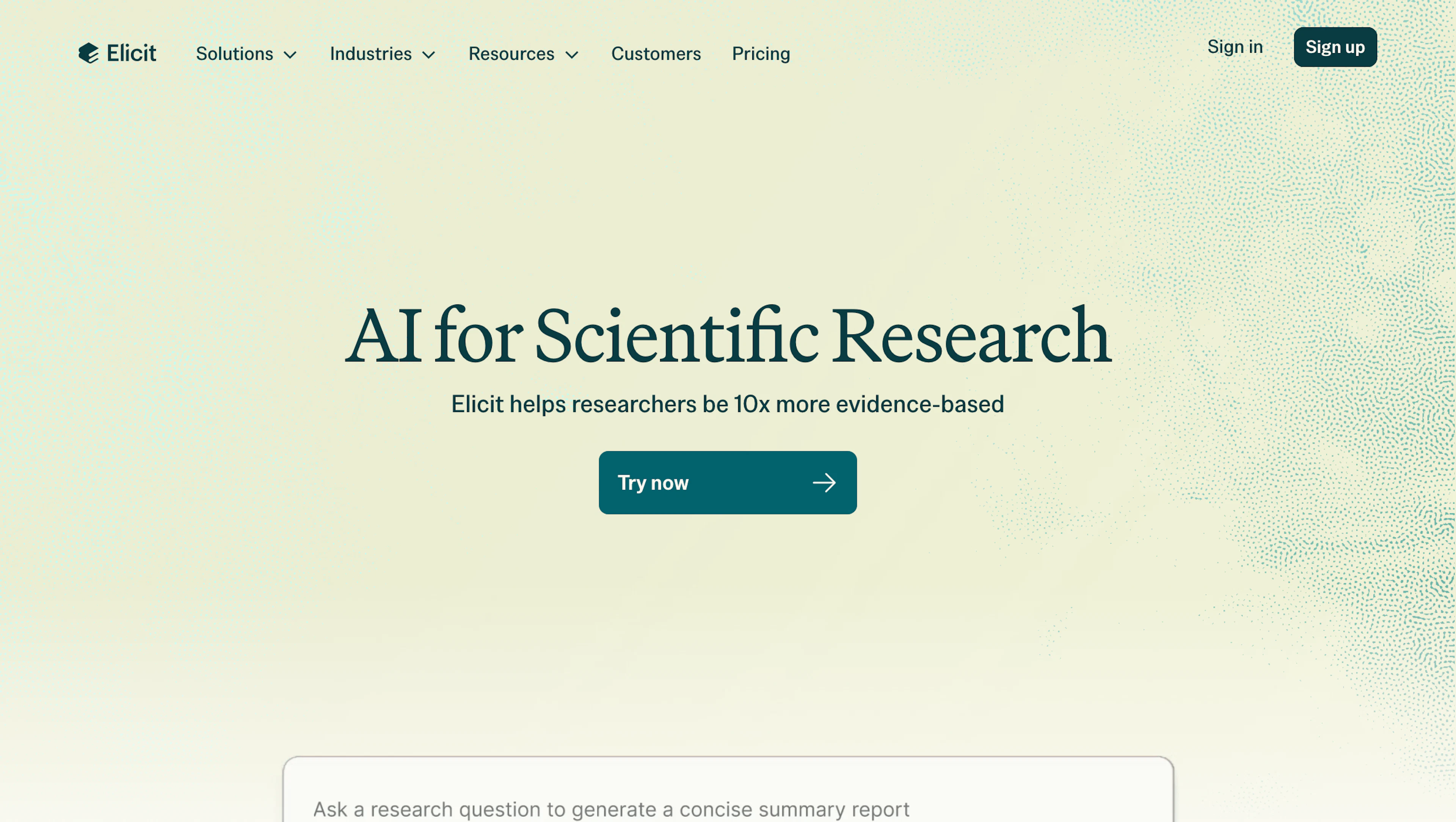Elicit - AI Tool Features, UI & Interface Overview