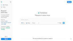 Consensus - AI Tool Profile and Logo Preview