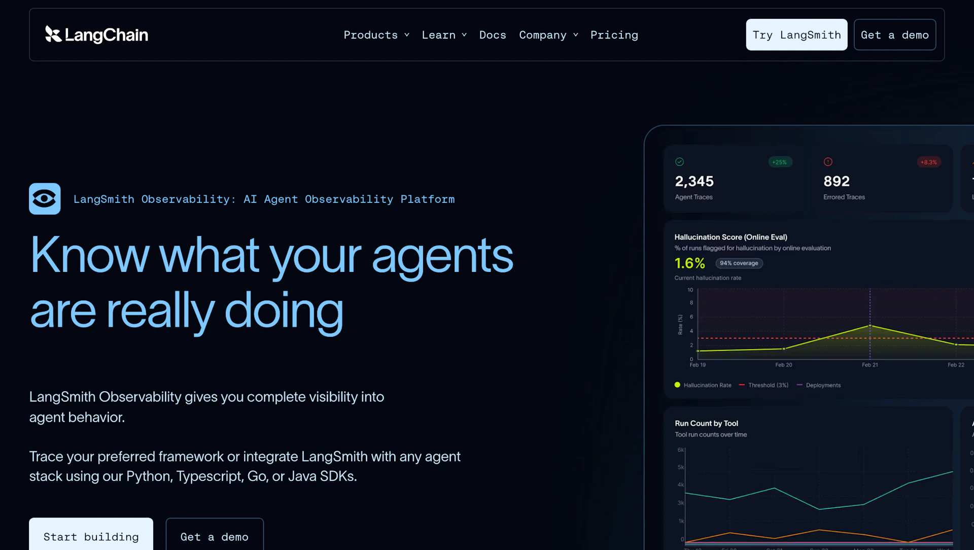 LangSmith - AI Tool Logo & Interface Preview