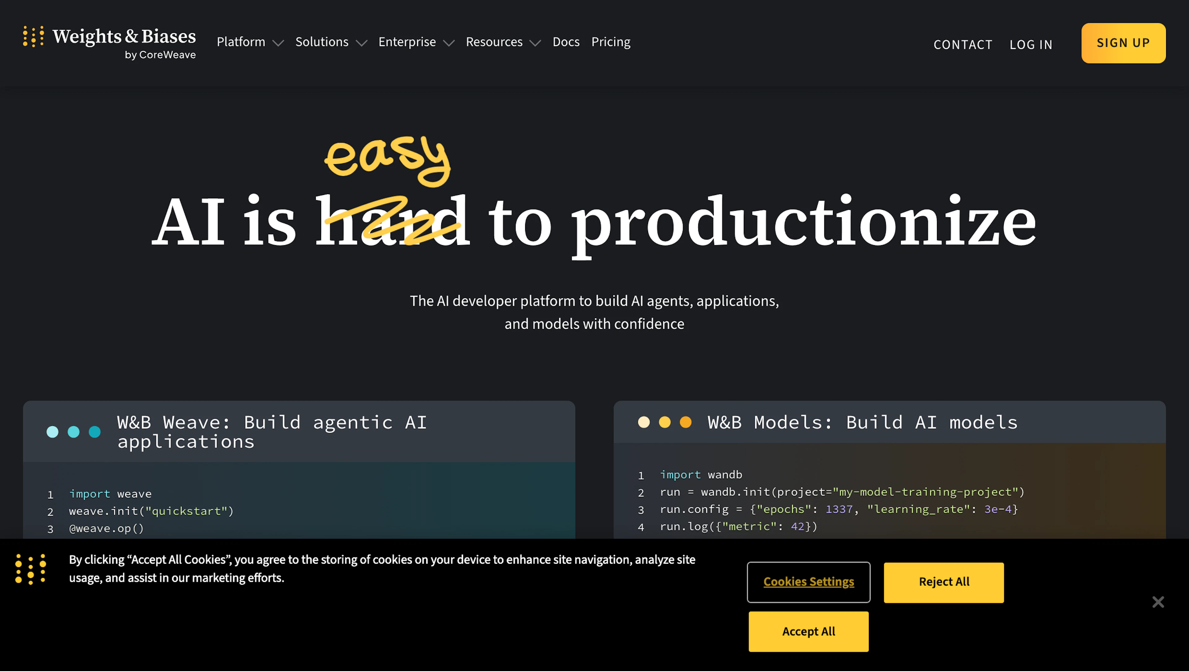 Weights & Biases - AI Tool Features, UI & Interface Overview
