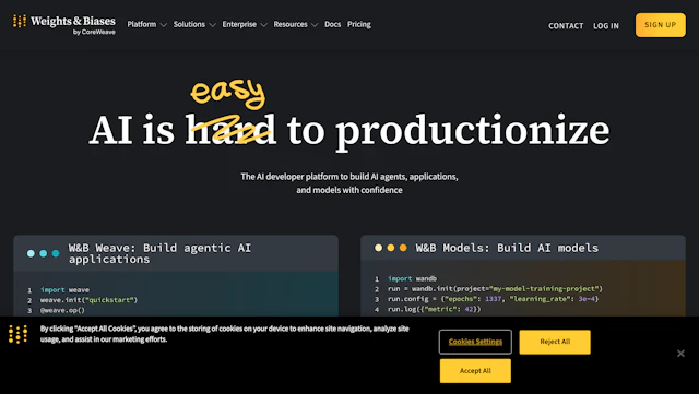 Weights & Biases - AI Tool Logo & Interface