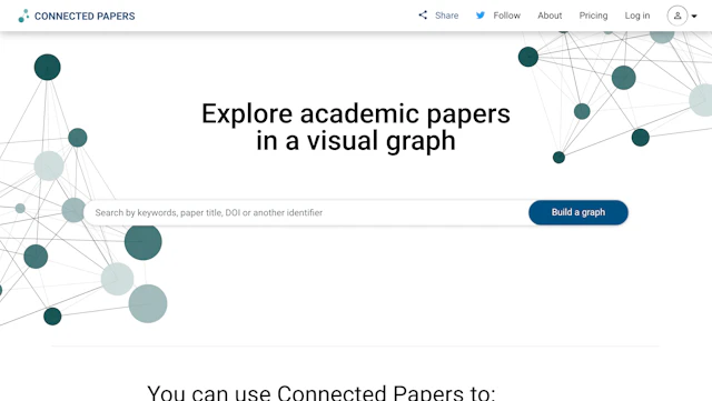 Connected Papers - AI Tool Logo & Interface