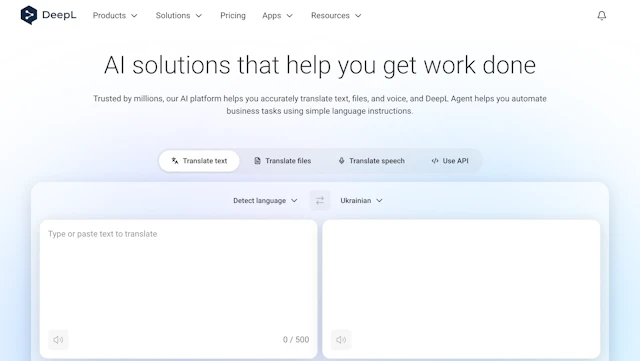 DeepL - AI Tool Logo & Interface