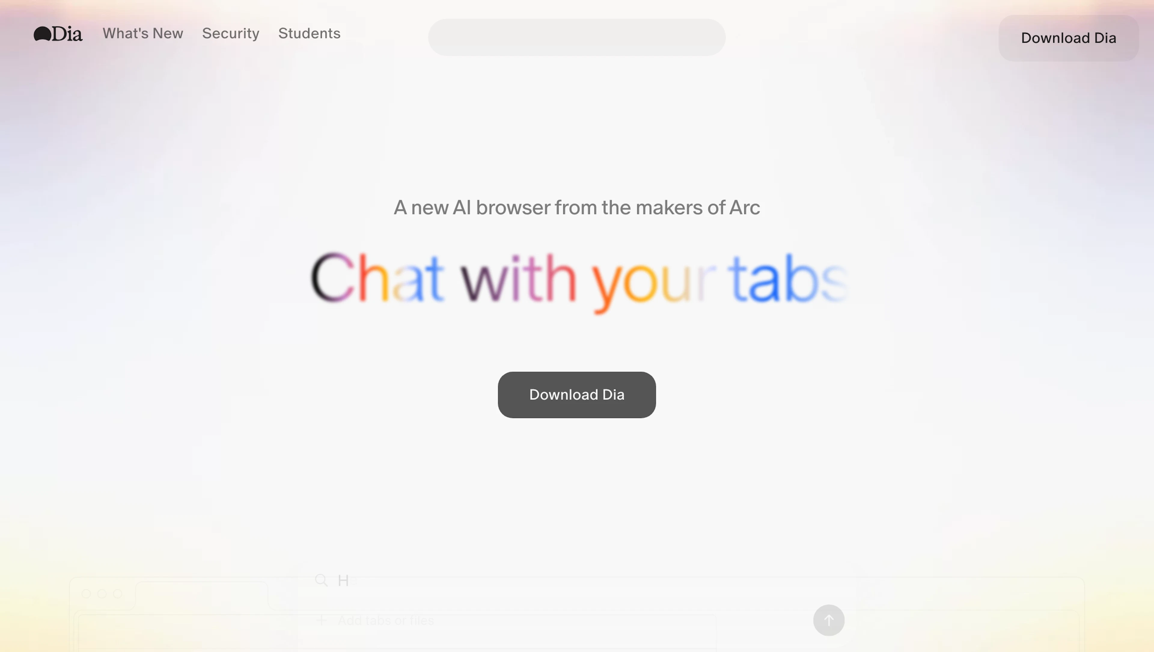 Dia Browser - AI Tool Features, UI & Interface Overview