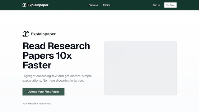 Explainpaper - AI Tool Logo & Interface