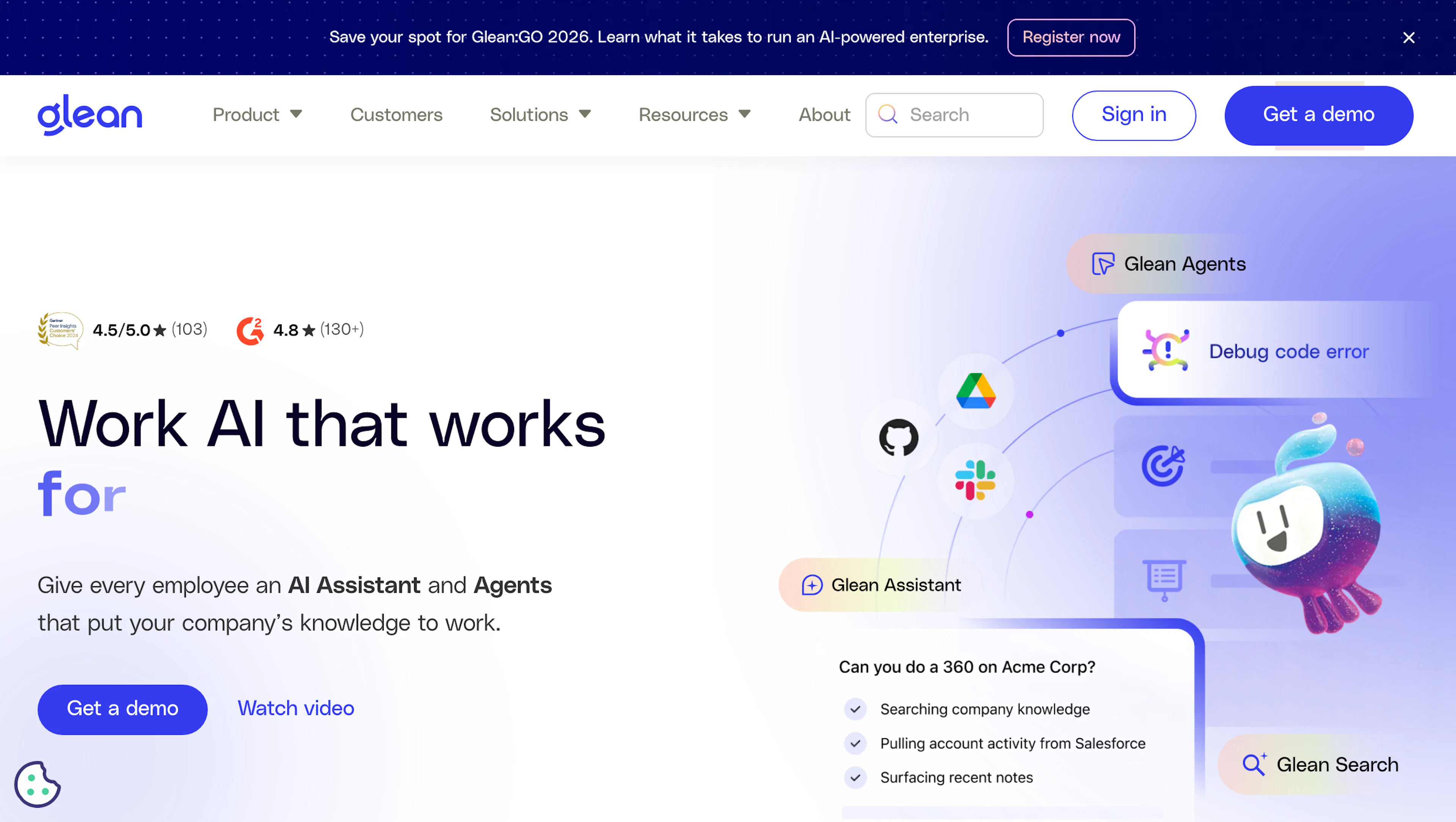 Glean - AI Tool Features, UI & Interface Overview