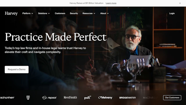 Harvey AI - AI Tool Logo & Interface