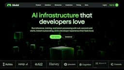 Modal - AI Tool Profile and Logo Preview