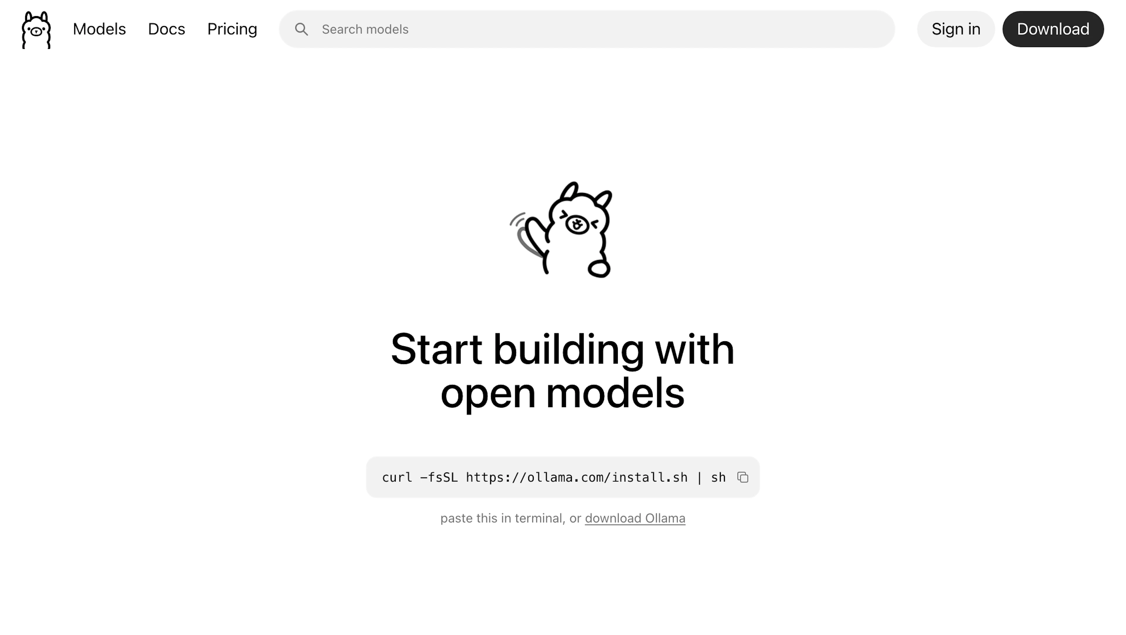 Ollama - AI Tool Features, UI & Interface Overview