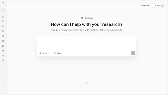 SciSpace - AI Tool Logo & Interface