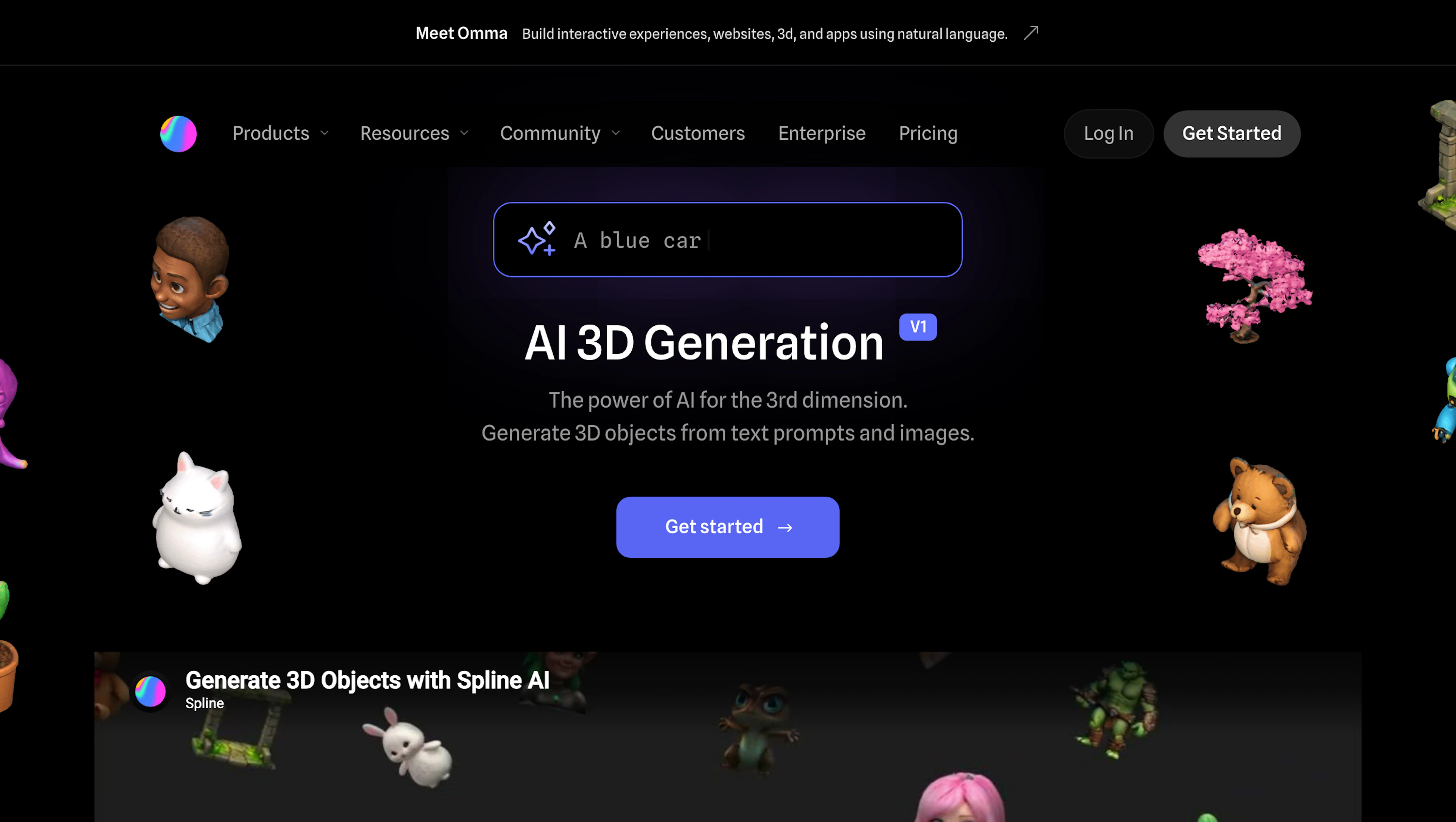Spline AI - AI Tool Features, UI & Interface Overview
