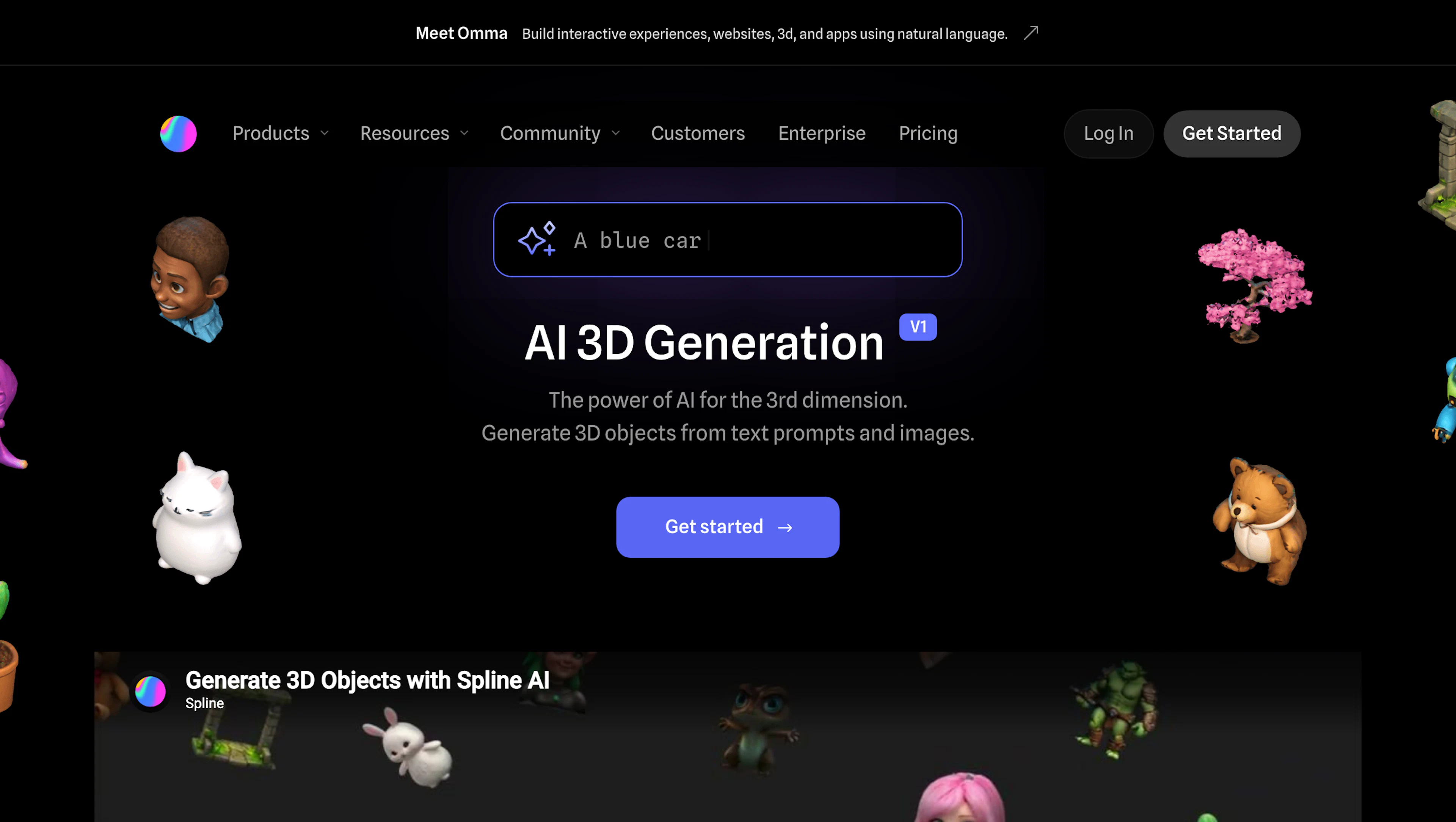Spline AI - AI Tool Features, UI & Interface Overview