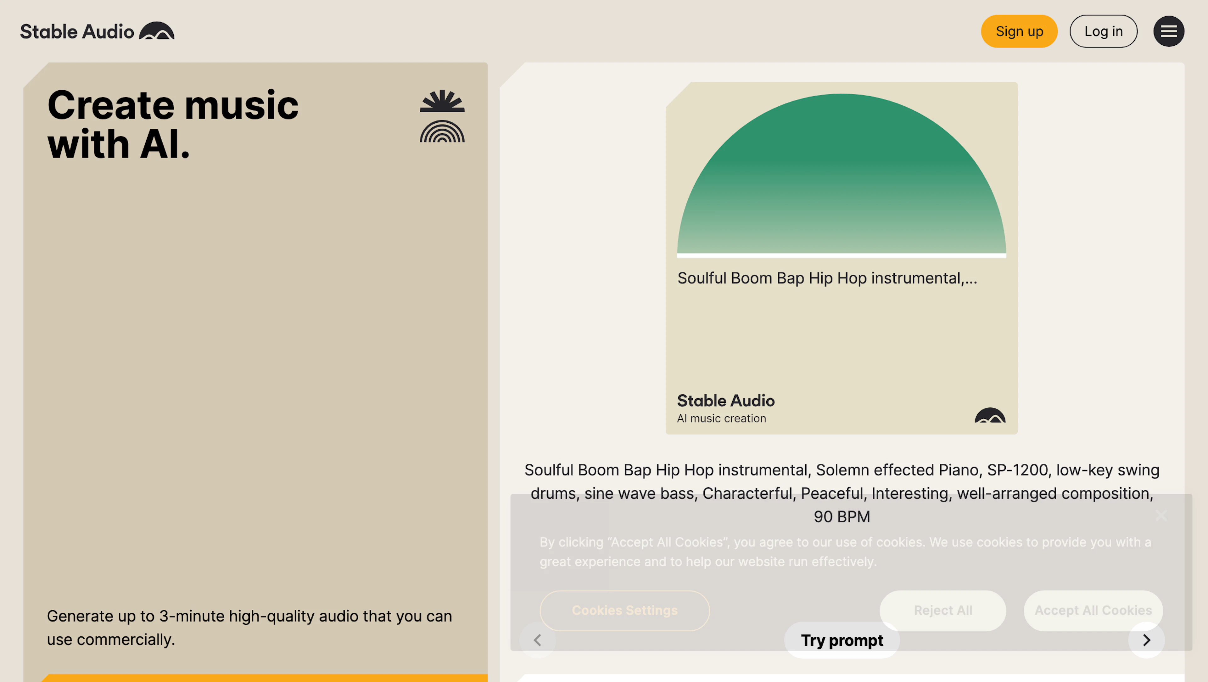 Stable Audio - AI Tool Features, UI & Interface Overview