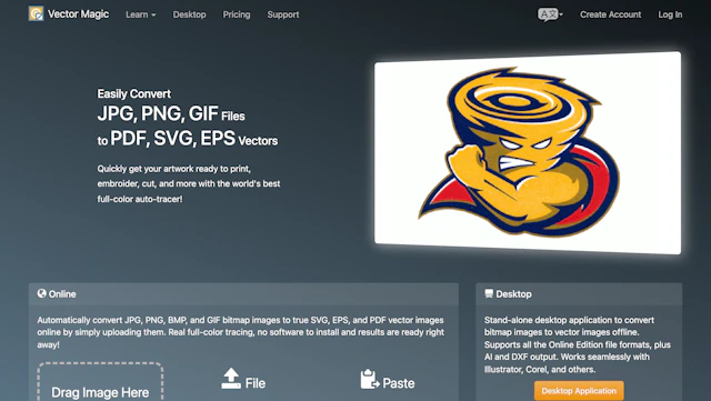 VectorMagic - AI Tool Logo & Interface