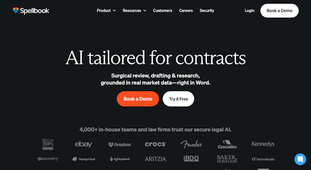 Spellbook - AI Tool Logo & Interface