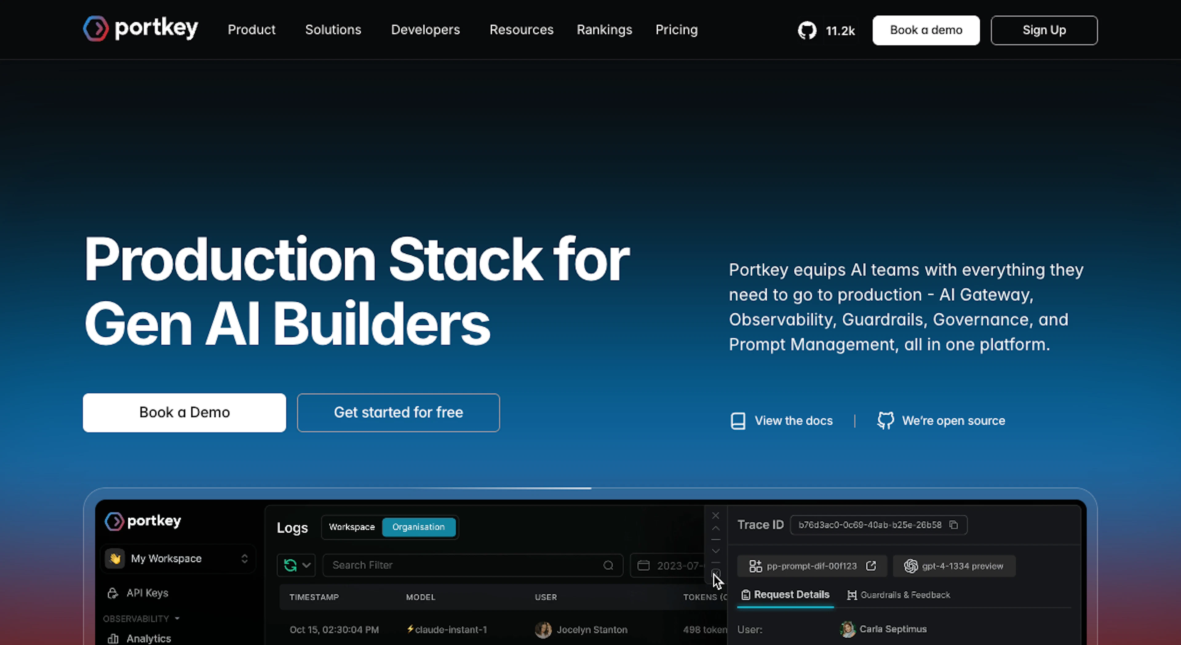 Portkey AI - AI Tool Features, UI & Interface Overview