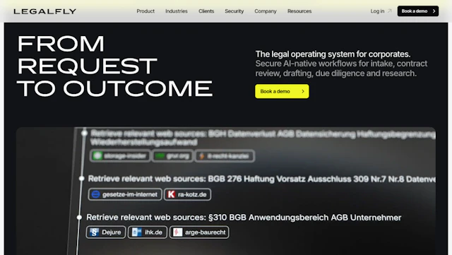 LegalFly - AI Tool Logo & Interface