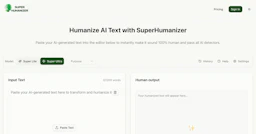 SuperHumanizer - AI Tool Profile and Logo Preview