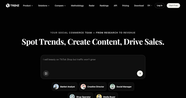 Trenz - AI Tool Logo & Interface Preview